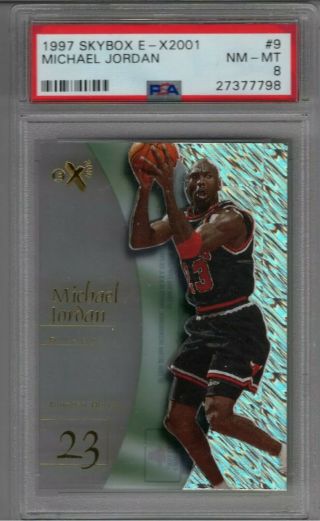 1997 - 98 E X2001 Michael Jordan Psa 8 $150 Bv