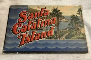 Vintage 1937 Santa Catalina Island California Souvenir Color Booklet