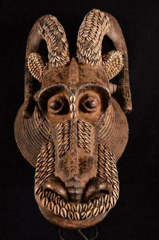 12471 For Collector : A Rare Big African Bamun / Bamileke Helm Mask Cameroon