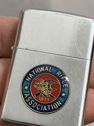 1972 Zippo Lighter - National Rifle Association - Nra Emblem