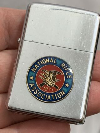 1972 Zippo Lighter - National Rifle Association - NRA Emblem 3