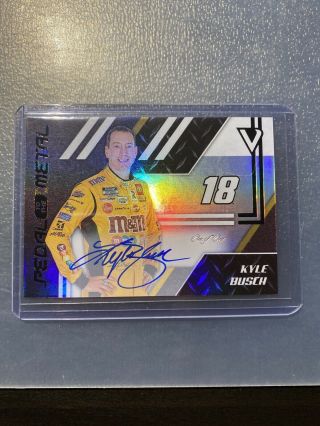 2020 Panini Chronicles Racing Pedal To The Metal Autograph Card Kyle Busch 1/1