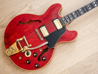1968 Gibson Es - 345tdc Vintage Semi - Hollow Electric Guitar,  Bigsby,  T - Tops & Case