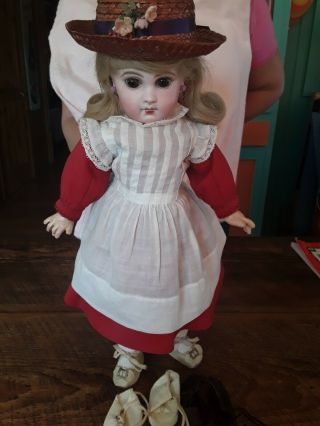 16 " Antique Tete Jumeau 7 Doll Marked Head & Body