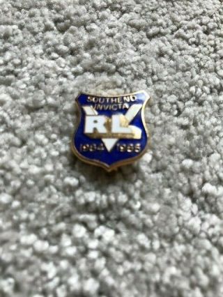Southend Invicta Rugby Leage Badge Vintage Retro Reeves Badge