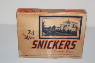 Vintage Advertising Box Mars Snickers Candy Bars Box