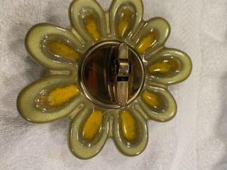 Vintage Robert Maxwell Pottery Table Lighter Flower Shaped And Signed