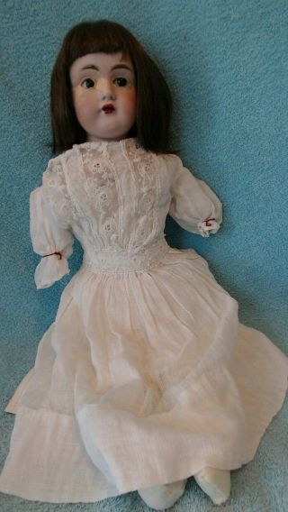 Antique 24 " Doll Marked 9 154 D Made In Germany Kestner ? Leather Body Repair