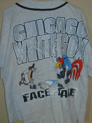 Vintage 1995 Chicago White Sox Taz Looney Tunes Baseball Jersey Xl