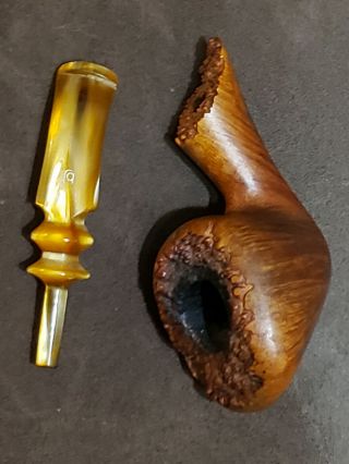 Vintage Smoking Pipe BJARNE Made in DENMARK Hand - Carved 3
