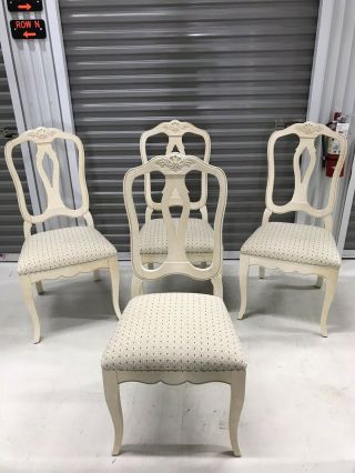 Set Of 4 Ethan Allen Country French Dining Side Chairs 26 - 6202