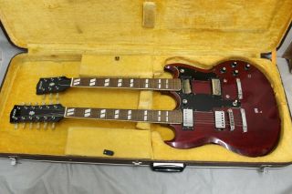 Vintage Mann / Ibanez Japan Lawsuit Double Neck 12/6 Guitar Project Ohsc