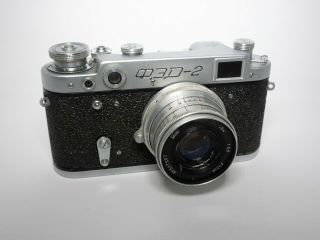 Fed 2 Vintage Ussr Rangefinder Camera With Industar 26m Lens