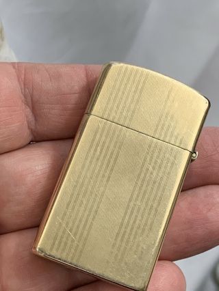 1957 - 58 10k Gold Filled Slim Zippo Lighter 3