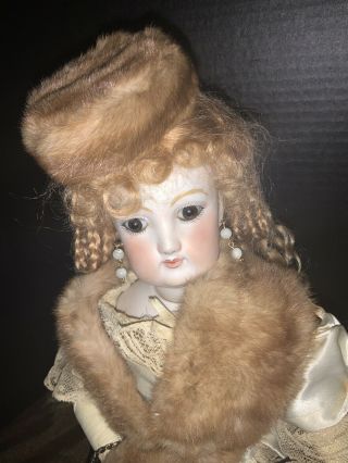 17”.  F.  G.  Antique French Fashion Doll