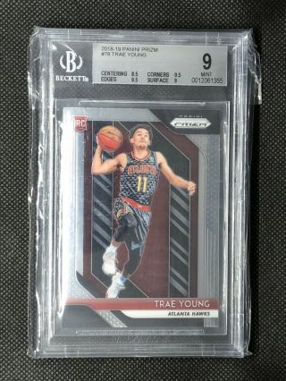 2018 Panini Prizm Trae Young Rookie Rc 78 Bsg 9
