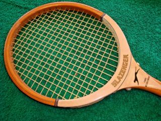 Vintage Slazenger Tournament Wood Squash Racquet