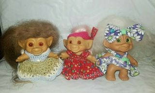 Vintage 2.  5” Troll Doll Unmarked