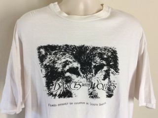 Vtg Early 90s Dances With Wolves T - Shirt Xxl 2xl Kevin Costner Movie