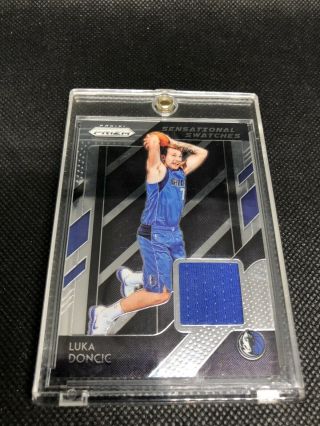 Luka Doncic 2018/19 Panini Prizm Sensational Swatches Jersey Rookie Rc 87