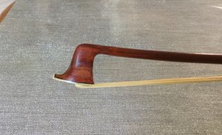 Antique French Violin Bow By Louis Morizot Frères Nickel Silver,  Geigenbogen