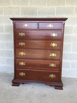 Colonial Furniture Solid Cherry 7 Drawer High Chest
