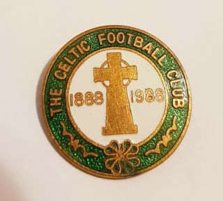 Vintage The Celtic Football Club Metal Enamel Pin Badge - Glasgow Celtic Fc