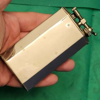 Old Vintage Antique French Art Deco Lift Arm Cigarette Lighter EUC Chrome 2