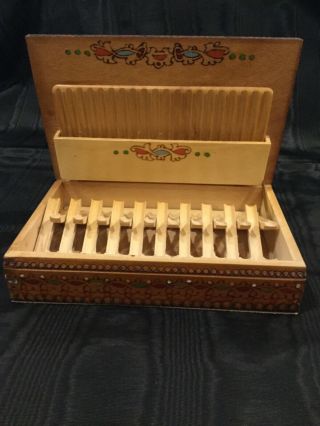 Vintage Wooden Tobacco Cigar Box