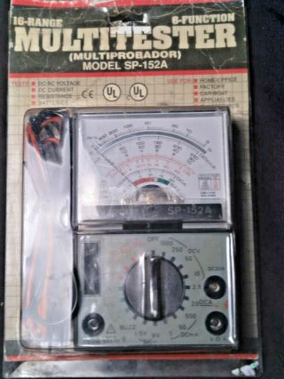 A W Sperry Analog Multimeter Sp - 152a - In Pkg.  With Operating Instr