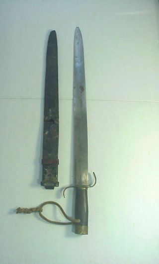 Antique 19th Century Civil War Era Bowie Handmade Short Sword