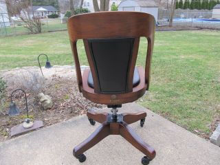 Antique Vintage Lawyers/Bankers Office Chair Marble Chair Company Restored 2