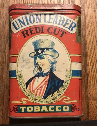 Union Leader Ready Cut Pocket Tobacco Tin