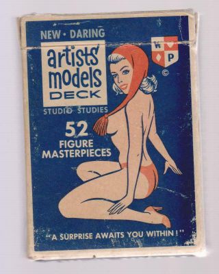 Vintage Pin Up Playing Cards Artists Model Deck By Frederick Of Saint Louis