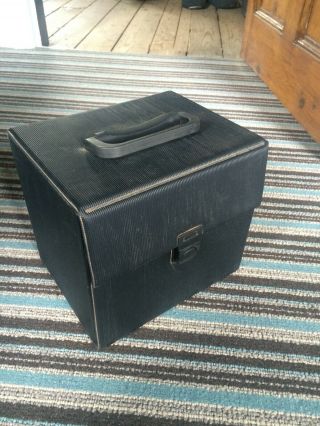 7 " Inch Vinyl Storage Vintage Carry Case 1 Of 8 Available Black Retro Record