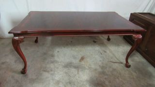 Thomasville Flame Mahogany Chippendale Dining Room Table