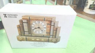 Vintage - Howard Miller - Jewelry Box And Desk Table Book Clock 645 - 421 -