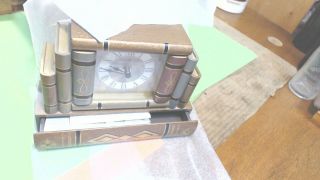 Vintage - Howard Miller - Jewelry Box and Desk Table Book Clock 645 - 421 - 3