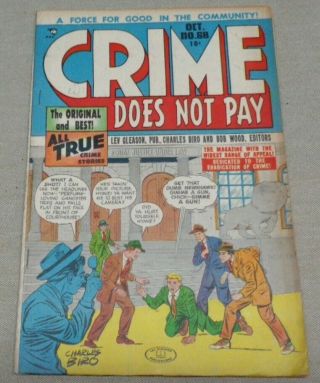 Vintage Oct 1948 Crime Does Not Pay 68 Comic Book