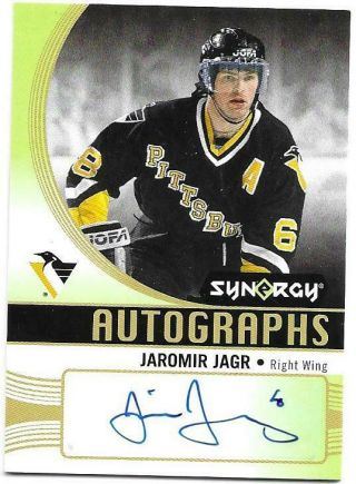 2018 - 19 Upper Deck Synergy Jaromir Jagr A - Jj Autograph Pittsburgh Penguins
