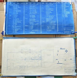 Vtg 1963 House Plans Blueprints Same House 2 Versions Richard Pollman Plan 485