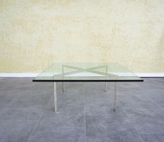 Modernist Barcelona Coffee Table By Mies Van Der Rohe