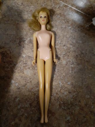 Vintage Barbie Francie Doll Straight Leg Hard Body No Lashes 1965 Japan