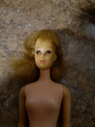 Vintage Barbie Francie Doll Straight Leg Hard Body NO Lashes 1965 Japan 2