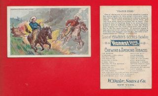 1888 Duke - N105 Cowboy Scenes - Prairie Fires Ex,
