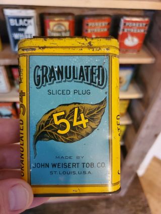 Granulated 54 Vertical Pocket Tobacco Tin