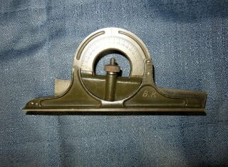 Vintage (LUFKIN?) PROTRACTOR HEAD FOR COMBINATION SQUARE RULE MACHINIST TOOL 2
