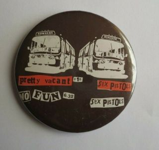 Vintage Tin The Sex Pistols Punk - Wave Badge