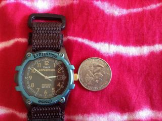 Vintage Watch Mens Timex Expedition Indiglo Date Cr 2016 Cell