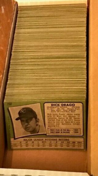 274 Different 1971 Topps Baseball Cards Incl 37 Hi S,  Rookies,  Hofers G - Ex